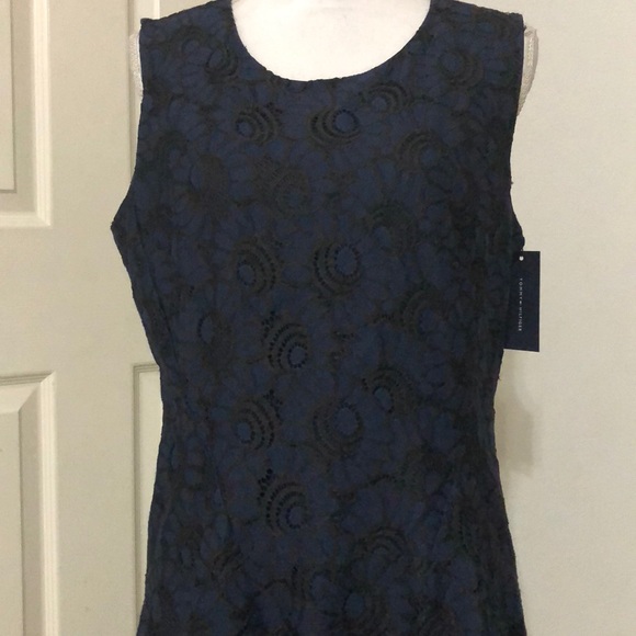 Tommy Hilfiger Sleeveless Lace Fit Flare Dress - Picture 3 of 9